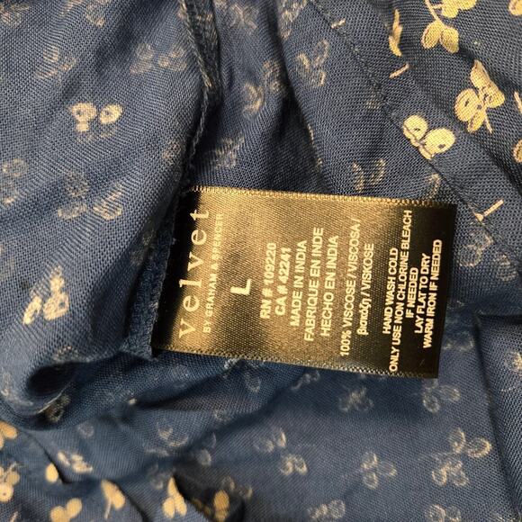 Velvet by Graham & Spencer Catrina Blue Spruce floral tank Resort wear Vacation - Picture 7 of 7